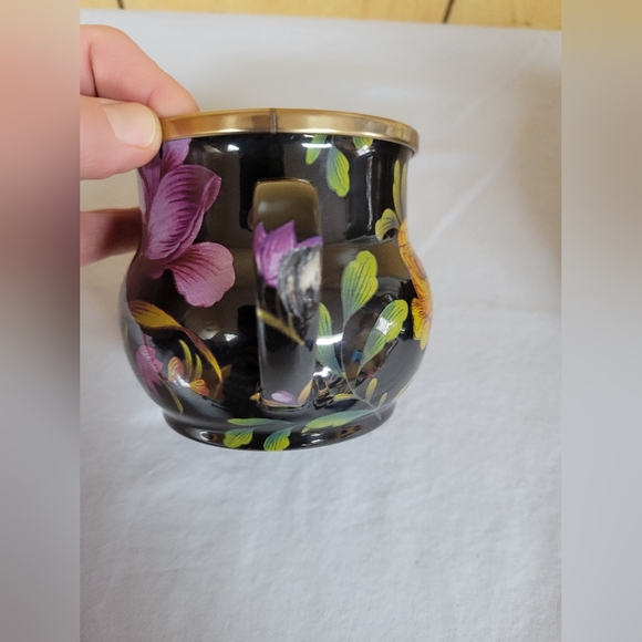 MacKenzie-Childs Black Floral Market Mug - Picture 5 of 9